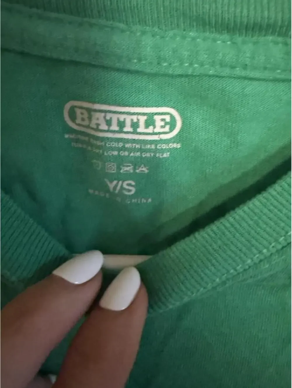 Battle Green Long Sleeve Shirt with Checkerboard Print